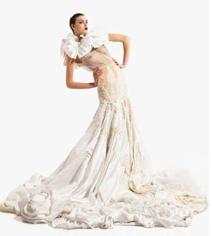 dramatic wedding dress