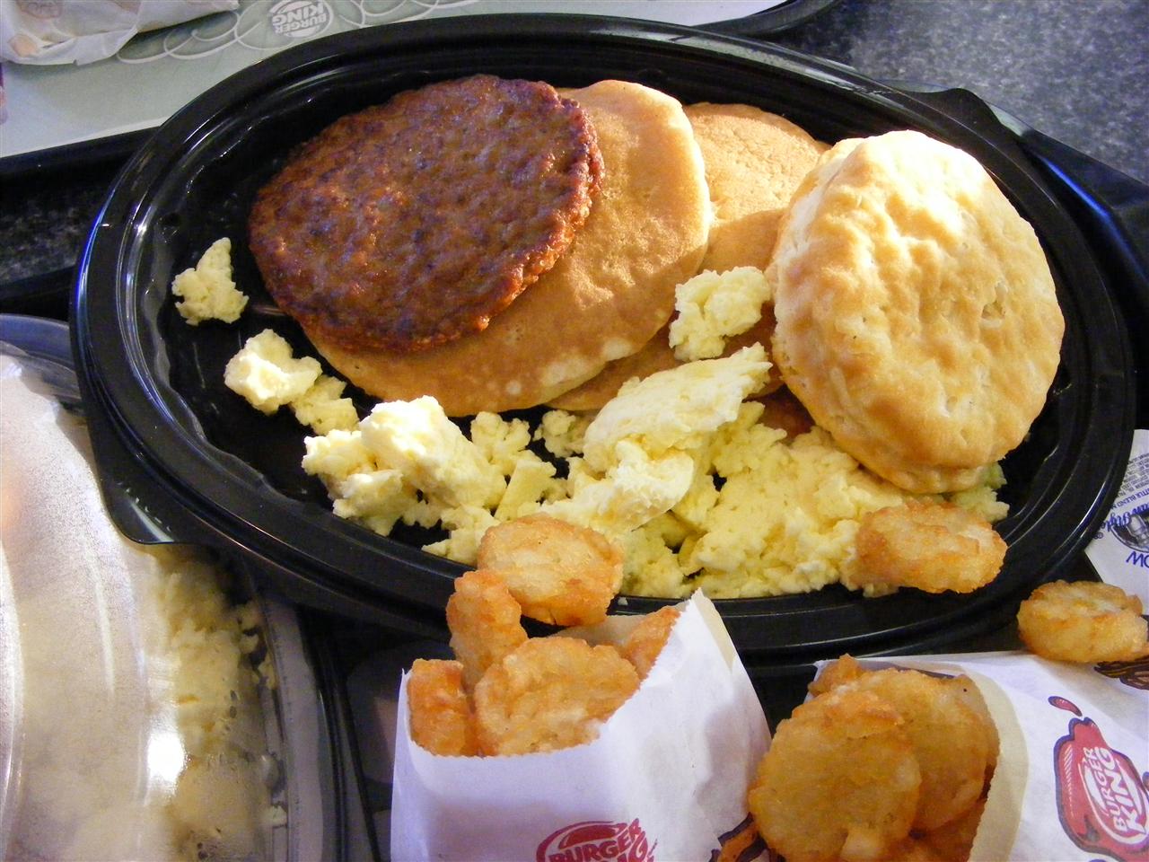 bk breakfast menu
