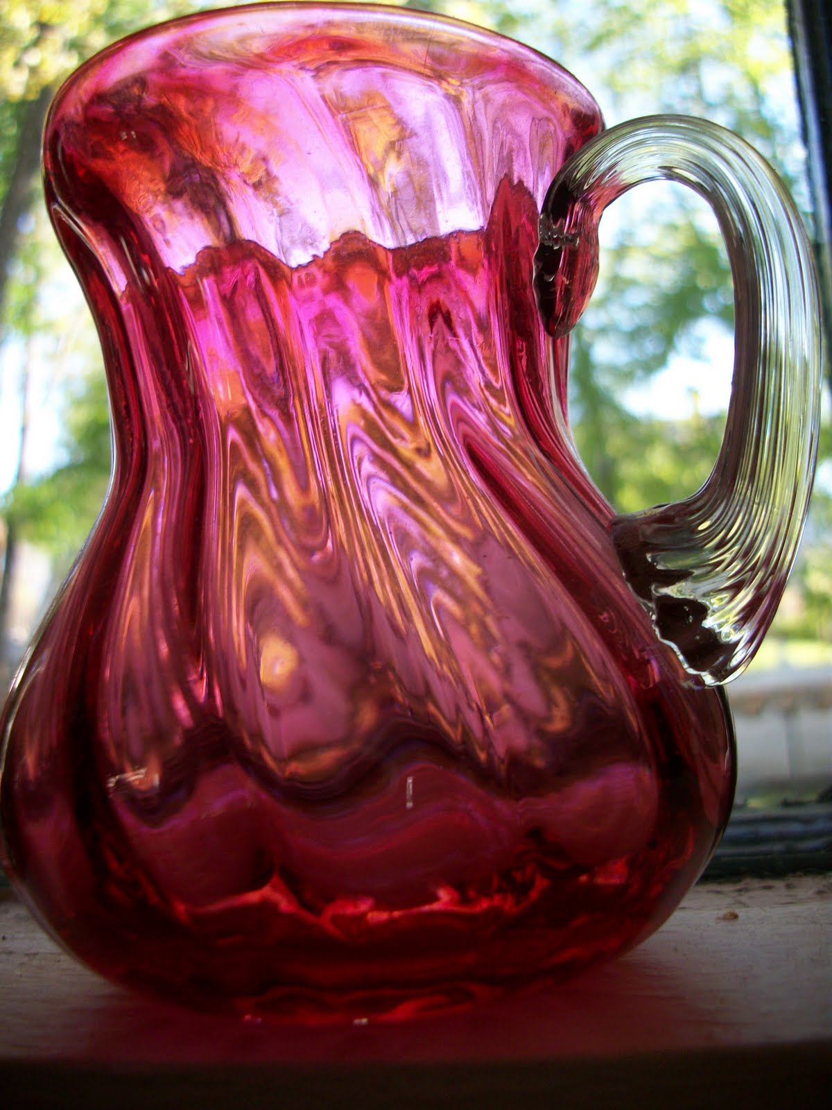 Writing Straight from the Heart Collectible Cranberry Glass For Cindy