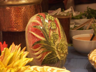 Watermelon carving art - seen at iousphotos.blogspot.com