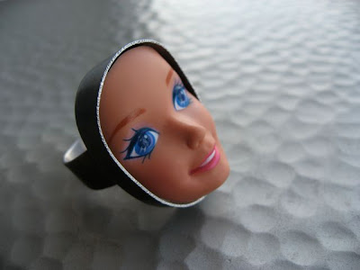 barbie head ring
