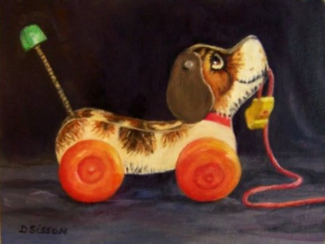 Daily Painting Projects: Little Snoopy Oil Painting Still Life Art