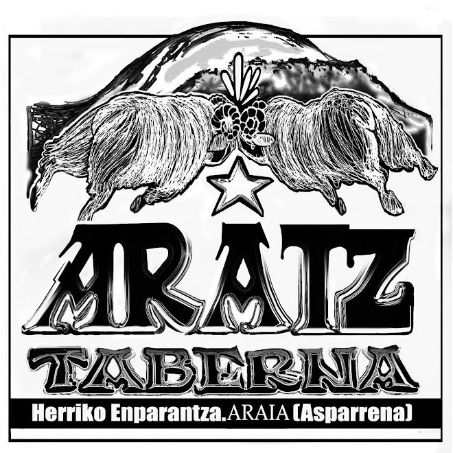 Logotipo ARATZ taberna (Asparrena).
