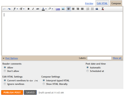 post editor blogger