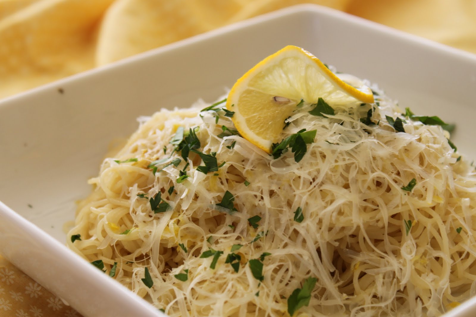 A Girl, a Market, a Meal... Lovely Lemon Capellini