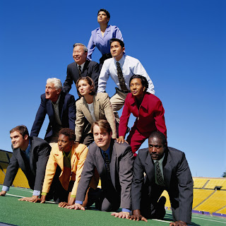 image of a teamwork pyramid