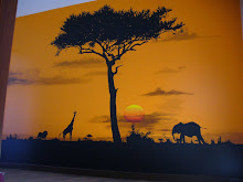 Décor peint: Savane au crépuscule