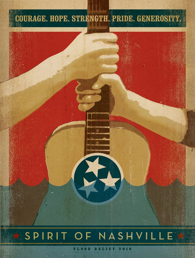 Anderson Design Group Blog NEW Spirit of Nashville Flood Relief Posters