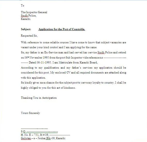 Cover letter sample for job application in word format picture