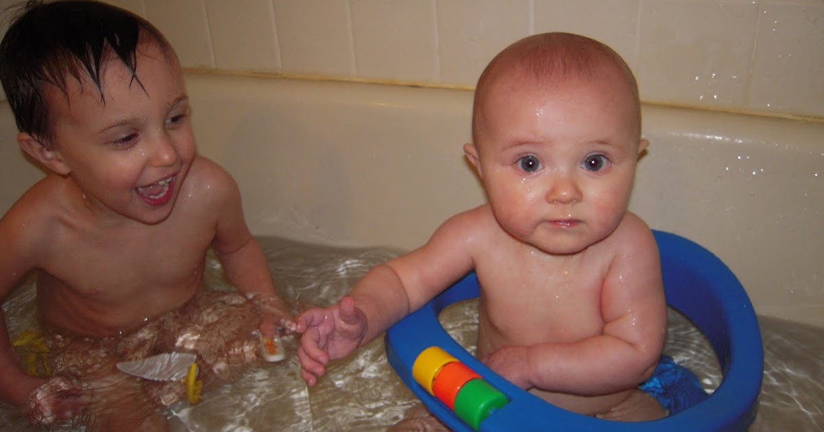 The Wisener Family: Bathing together