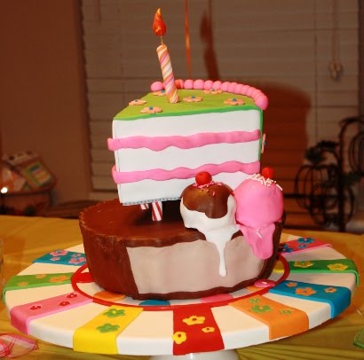 Melting+ice+cream+cone+cake