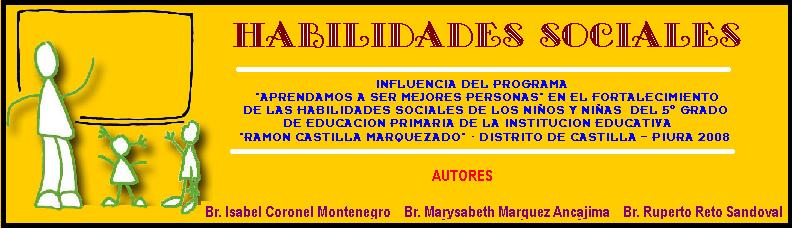 HABILIDADES  SOCIALES