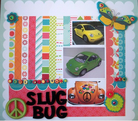 When my girls and I are out driving we love to play the Slug Bug game