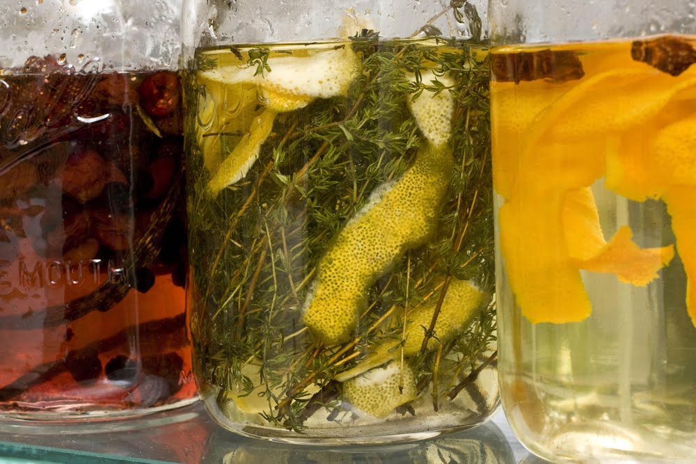 Infuse simple syrups with herbs, zest Dish 'n' That
