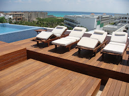 Cabana Chairs with Ocean in Back Drop