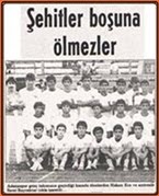 Futbol şehitlerimiz.