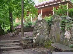 stairs heading up to the sanctuary