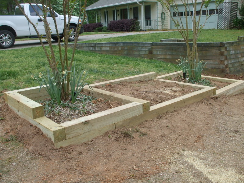 The Landscape Guy Atlanta and North Low Timber Planter in