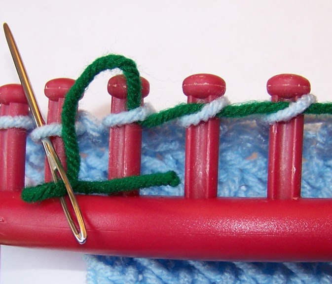 Loom Knitting Using a Lifeline
