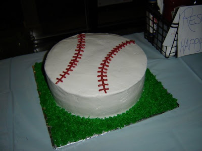 Birthday Cake on And After Shots Of Baseball Cake The Cake Is French Vanilla With