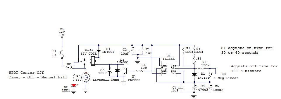 Netbook To Chartplotter Project: Update To Livewell Timer Circuit