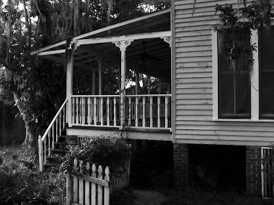 The back porch is so dark even in the afternoon, it is creepy. This house 