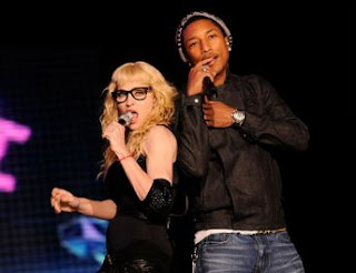 Madonna With Pahrell Williams Madonna With Pahrell Williams