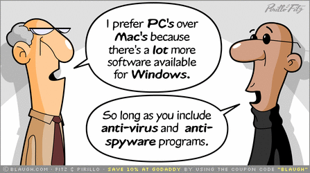 Apple Mac Cartoon