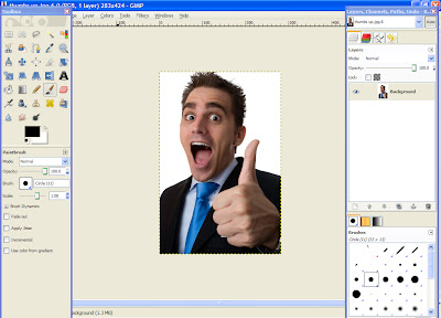 How To Make An Image Transparent gimp 1 How To Make An Image Transparent