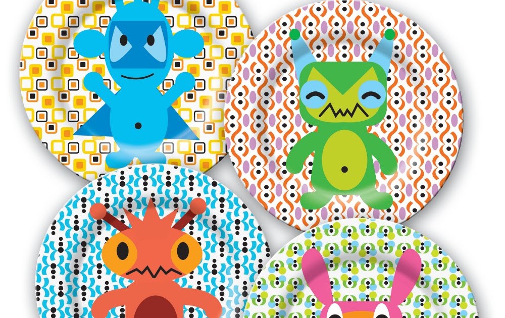 Domestic Sluttery Cupboard Lust Monster Plates from Illustrated Living