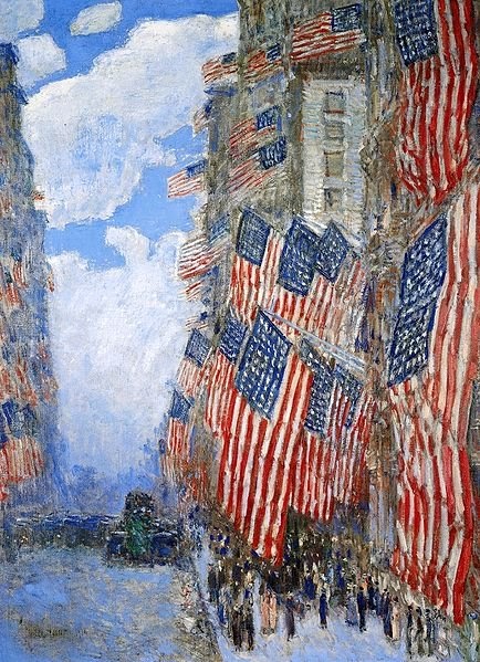 History Is Elementary Childe Hassam's Flag Series....Appropriate for