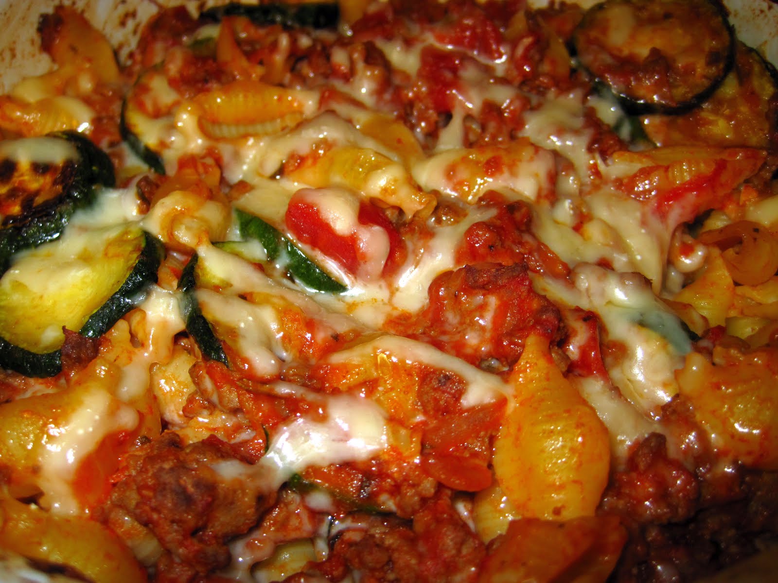 Rachel vs. Ramen Less Cheese Please! Baked Zucchini Ziti