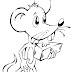 Desenhos de animais para colorir esquilo e desenho de rato dois roedores