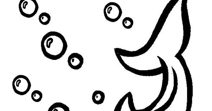 imagens para colorir de tubarão