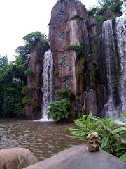 Marco at Baoguo village waterfall