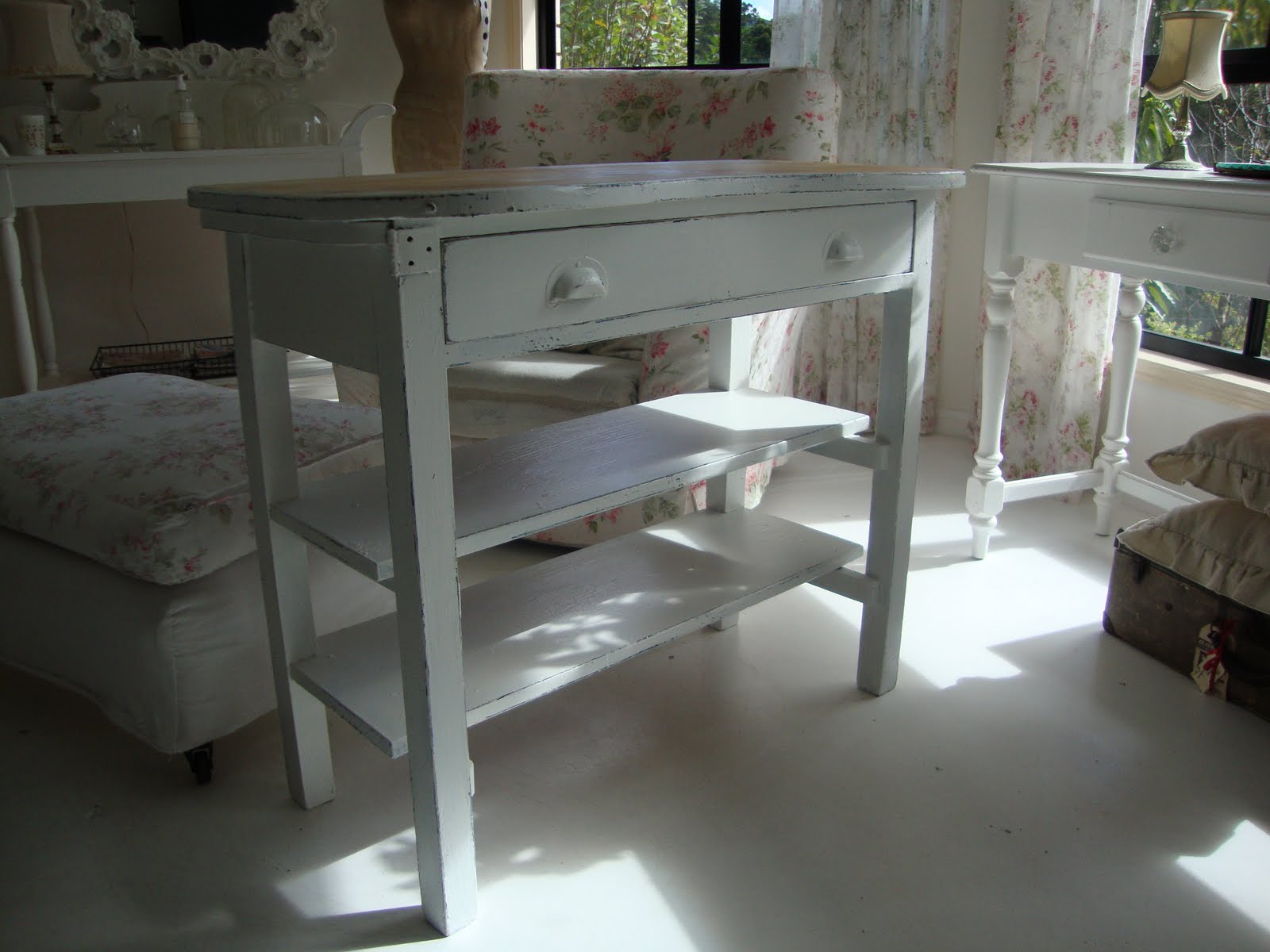 Pine Desk Makeover Paint Me White