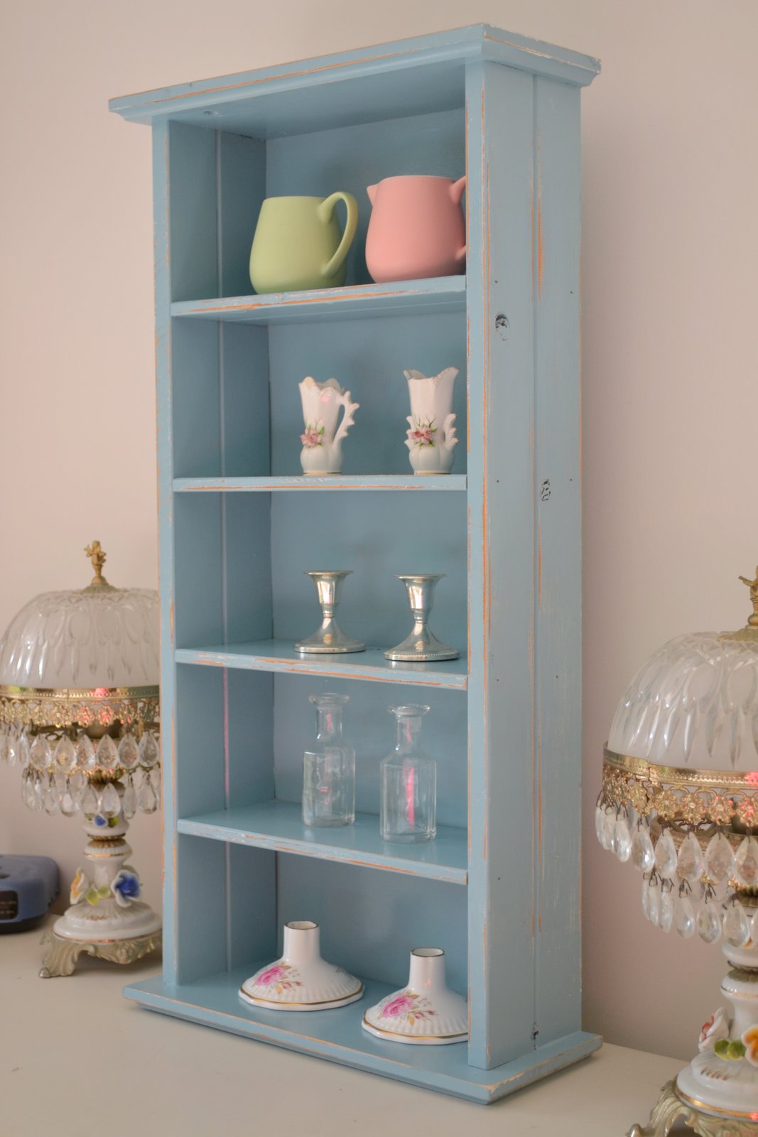 Shelf Makeover Paint Me White