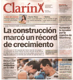 Tapa de Clarín - Miércoles 30 de agosto de 2006