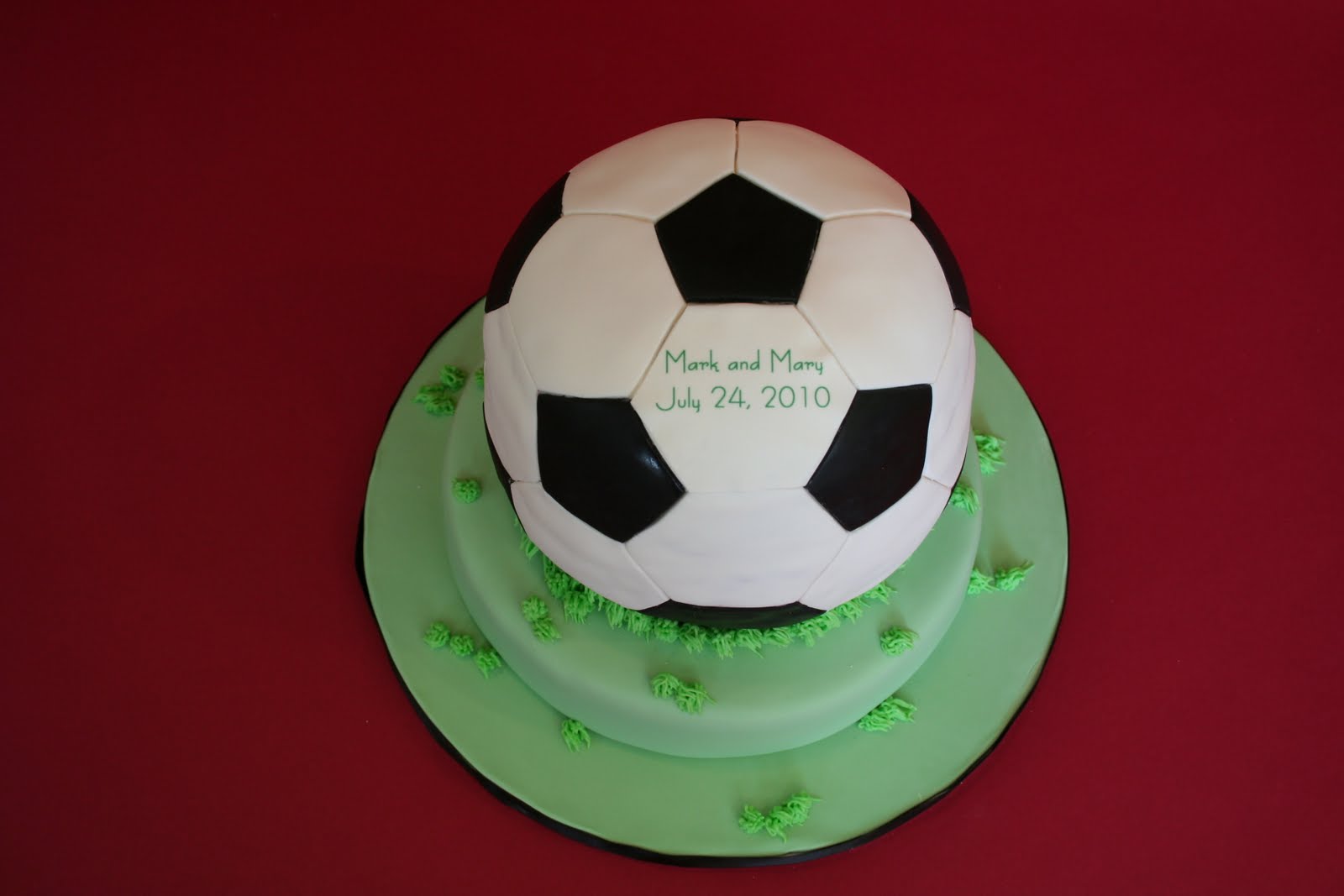 Sweet Grace, Cake Designs: Soccer Ball Groom s Cake