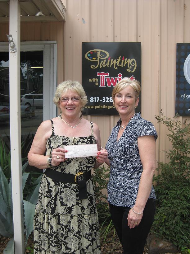 Painting With a Twist in Grapevine Donates 990 to SOS