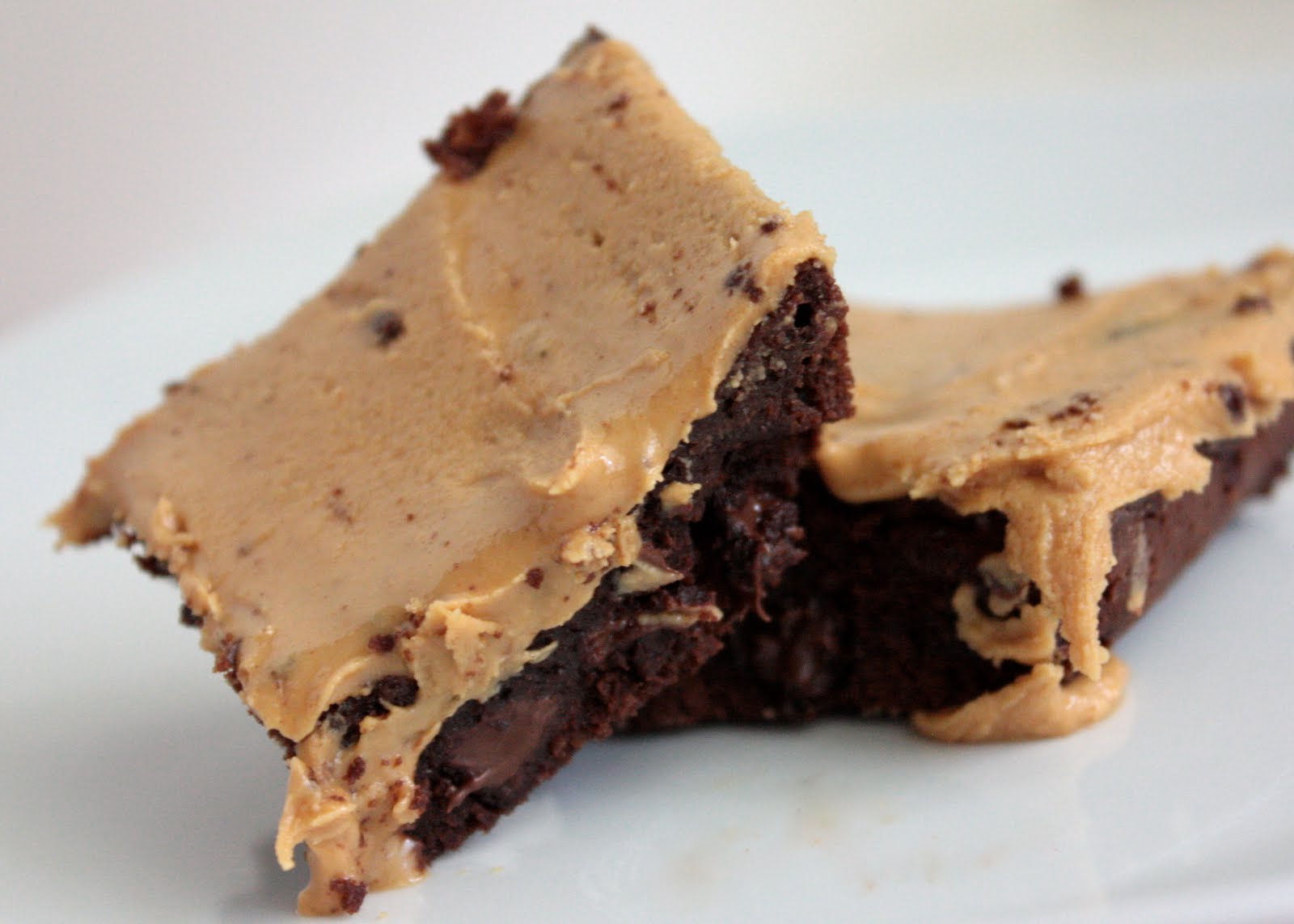 Momma Hen's Kitchen Brownies with Peanut Butter Icing