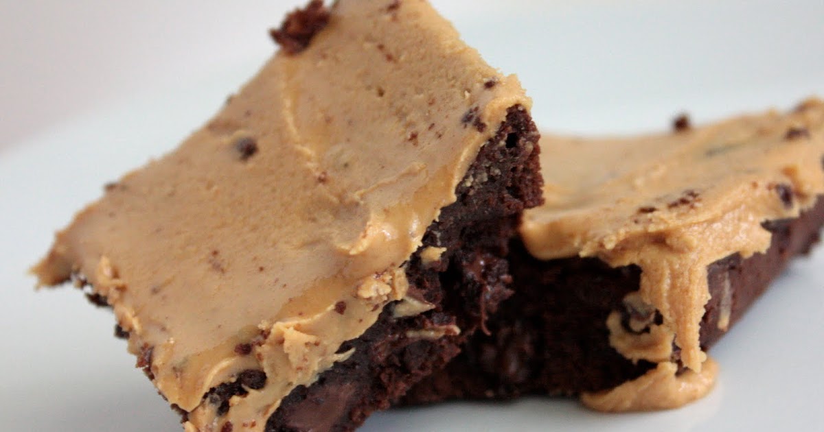 Momma Hen's Kitchen Brownies with Peanut Butter Icing