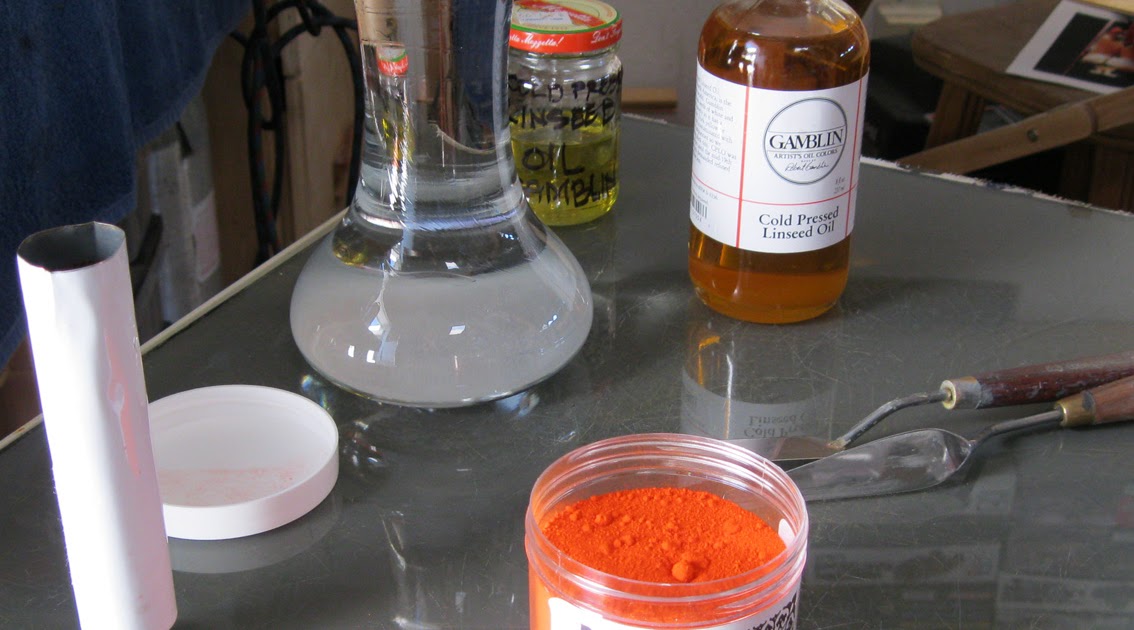 larrybstudio Mixing your own pure pigment oil paint