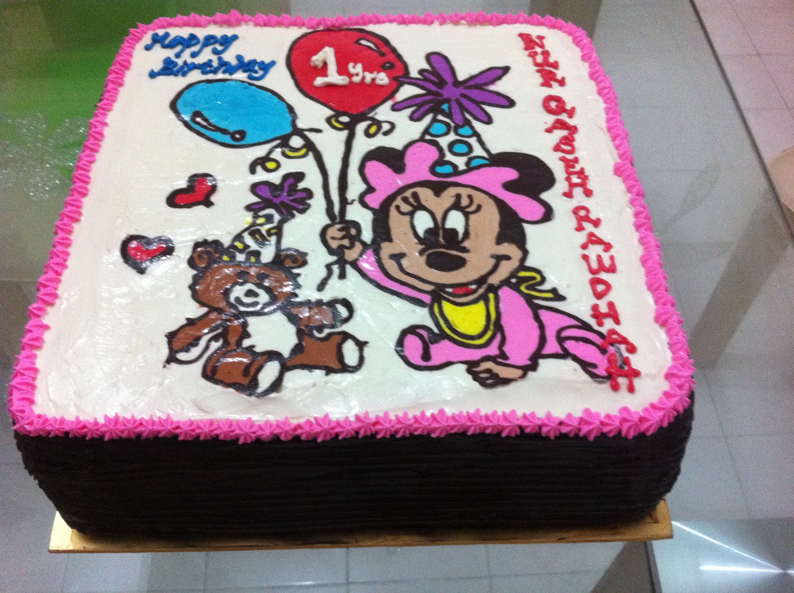 Baby Minnie Mouse Cartoon Cake The Scandal of Cakes