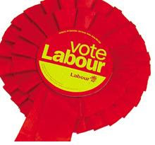 vote labour rosette