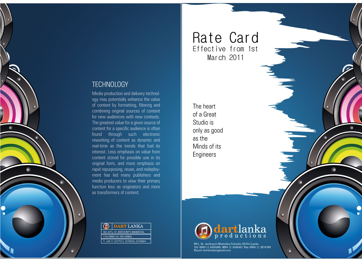 design rate card