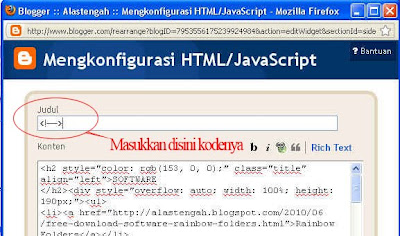 Cara hapus menghapus hilangkan menghilangkan atau hide menghiden nama sebuah judul tambah gadget widget sidebar blog website situs template blogspot gratis gratisan - blogger hosting domain indonesia jatim merdeka - Trik tips cara atau tutorial blog