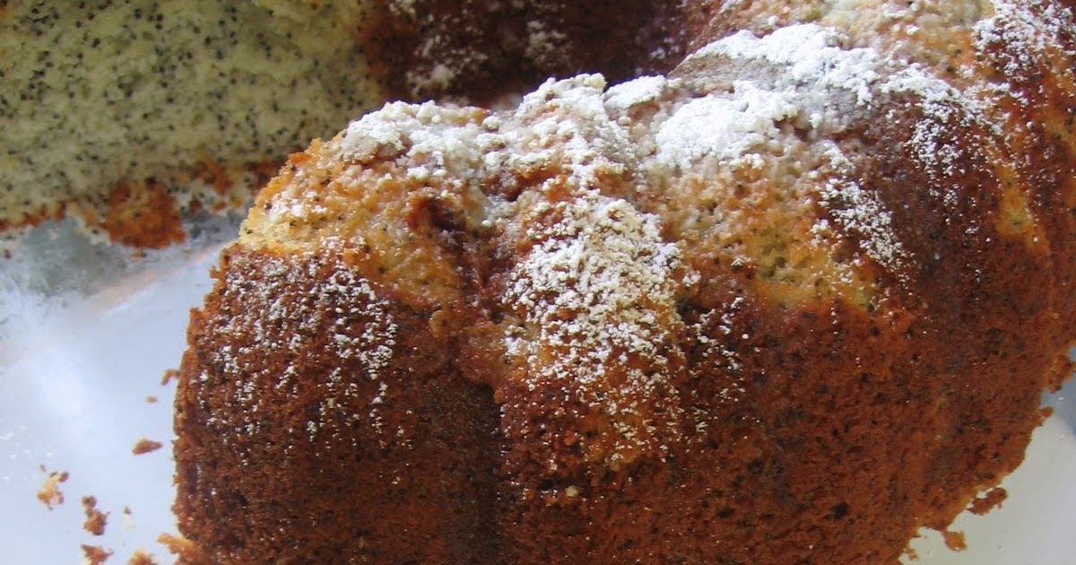 Poppy Seed Lemon Chiffon Cake