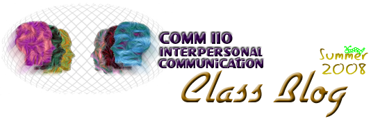 COMM 110 - Interpersonal Communication