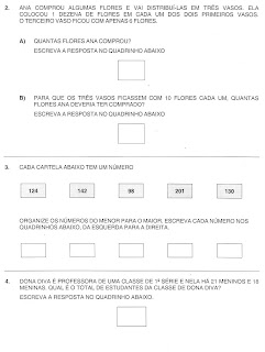 SARESP 2 001 SARESP 2008 MATEM&Aacute;TICA para crianças